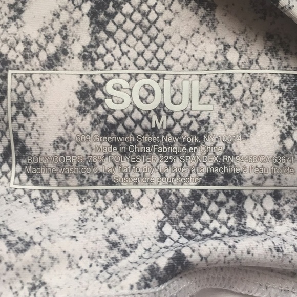 SOUL Snake print Workout Pants Sz M - Picture 6 of 7